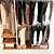 Walk-in Wardrobe with Décor 3D model small image 4