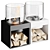 Eco Retro 8L Fireplace Ensemble 3D model small image 1