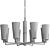 Large Subra Chandelier in Grey 3D model small image 7