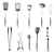 26-Piece Kitchen Accessory Set 3D model small image 4