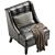 Modern Clarinda Accent Chair Model 3D model small image 2