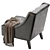 Modern Clarinda Accent Chair Model 3D model small image 3