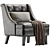 Modern Clarinda Accent Chair Model 3D model small image 5