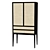 Rattan Style Storage Cabinet 3D model small image 1