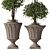 TurboSmooth Topiary Pot Set 3D model small image 4