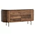 Grace Solid Wood Sideboard UV-Mapped 3D model small image 1