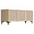 Modern Beech Sideboard with Doors 3D model small image 4