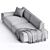  Sleek THIERRY LEMAIRE U Sofa 3D model small image 3