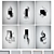 Modern Abstract Picture Frame Set 3D model small image 5