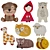 Soft Playful Kids Shaped Rugs 3D model small image 2