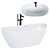 Rivea Malie Easy-Care Freestanding Bathtub 3D model small image 1