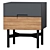 Lora Bedside Table with Drawers 3D model small image 1