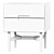 Lora Bedside Table with Drawers 3D model small image 2