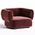 Modern Leather Armchair Linteloo ARP 3D model small image 2