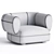 Modern Leather Armchair Linteloo ARP 3D model small image 4