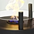 EcoSmart Fire T-Lite Modern Bioethanol Fireplaces 3D model small image 5