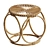 Rattan Caroline Stool Model Corona 3D model small image 1