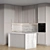 Sleek Island Kitchen Cabinet Set 3D model small image 2