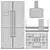 Pando Appliance Set: 4 Modern Models 3D model small image 7