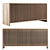 Oak Slatted Credenza 3D Model 3D model small image 1