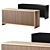 Oak Slatted Credenza 3D Model 3D model small image 2