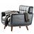 Modern Modular Mid-Century Seater 3D model small image 6