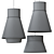 Trapezoidal Pendant Lamp Collection 3D model small image 2