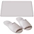 Bath Mat and Slippers 3D model small image 3