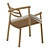 Modern Teak Armchair by TRIBÙ 3D model small image 5