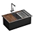 Modern Ruvati Sink with Tap 3D model small image 4