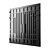 Modern Black Hi-Tech Gate 3D model small image 2