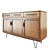 1970s Teak Hairpin Sideboard Retro 3D model small image 2