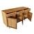 1970s Teak Hairpin Sideboard Retro 3D model small image 4