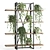 Elegant Metal Wood Indoor Plant Stand 3D model small image 1