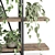 Elegant Metal Wood Indoor Plant Stand 3D model small image 4