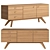 Versatile Wood Sideboard in Multiple Finishes 3D model small image 2