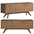 Versatile Wood Sideboard in Multiple Finishes 3D model small image 3