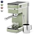 Retro Home Espresso Machine Green 3D model small image 2