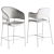 Sleek Livorno Bar Stool Design 3D model small image 2