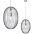 Minimalist Clear Pendant Light 3D model small image 1