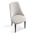 Compact High-Backed Upholstered Chair 3D model small image 3