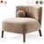 Febo Low Armchair, Modern Elegance 3D model small image 4