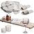 Luxury Bath Decor Set NG4 3D model small image 3