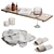 Luxury Bath Decor Set NG4 3D model small image 5