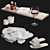 Luxury Bath Decor Set NG4 3D model small image 11