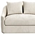 Luxury Belgard Sofa, 2500x890 mm 3D model small image 5