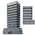 Modern Skyscraper Model Kit 3D model small image 1