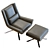 Luxury Restoration Hardware Luke Leather Chair 3D model small image 2