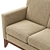 Elegant Cranford 3-Seater Sofa 3D model small image 5