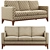 Elegant Cranford 3-Seater Sofa 3D model small image 7